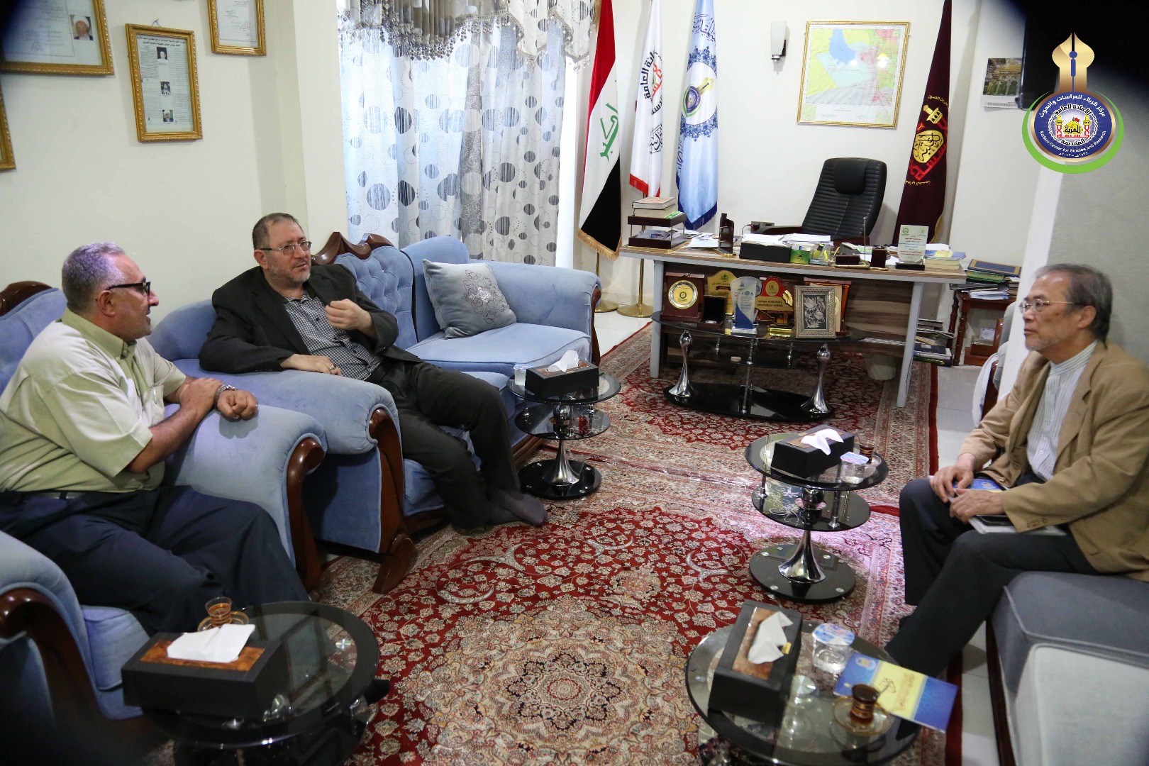 زيارة السيد رئيس منتدى الشرق الاوسط في طوكيو وبعض الاساتذة  للمركز